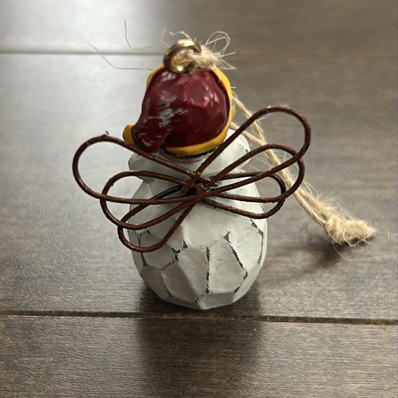 Vintage “Mom” Angel Snowman Holiday Ornament, Christmas Tree Decor, Wire Santa - Picture 4 of 7